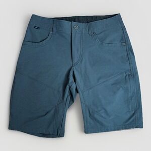 Kuhl Silencr Kargo Shorts Mens 32x9 Gray Hike Camp Climb Stretch Ripstop Outdoor